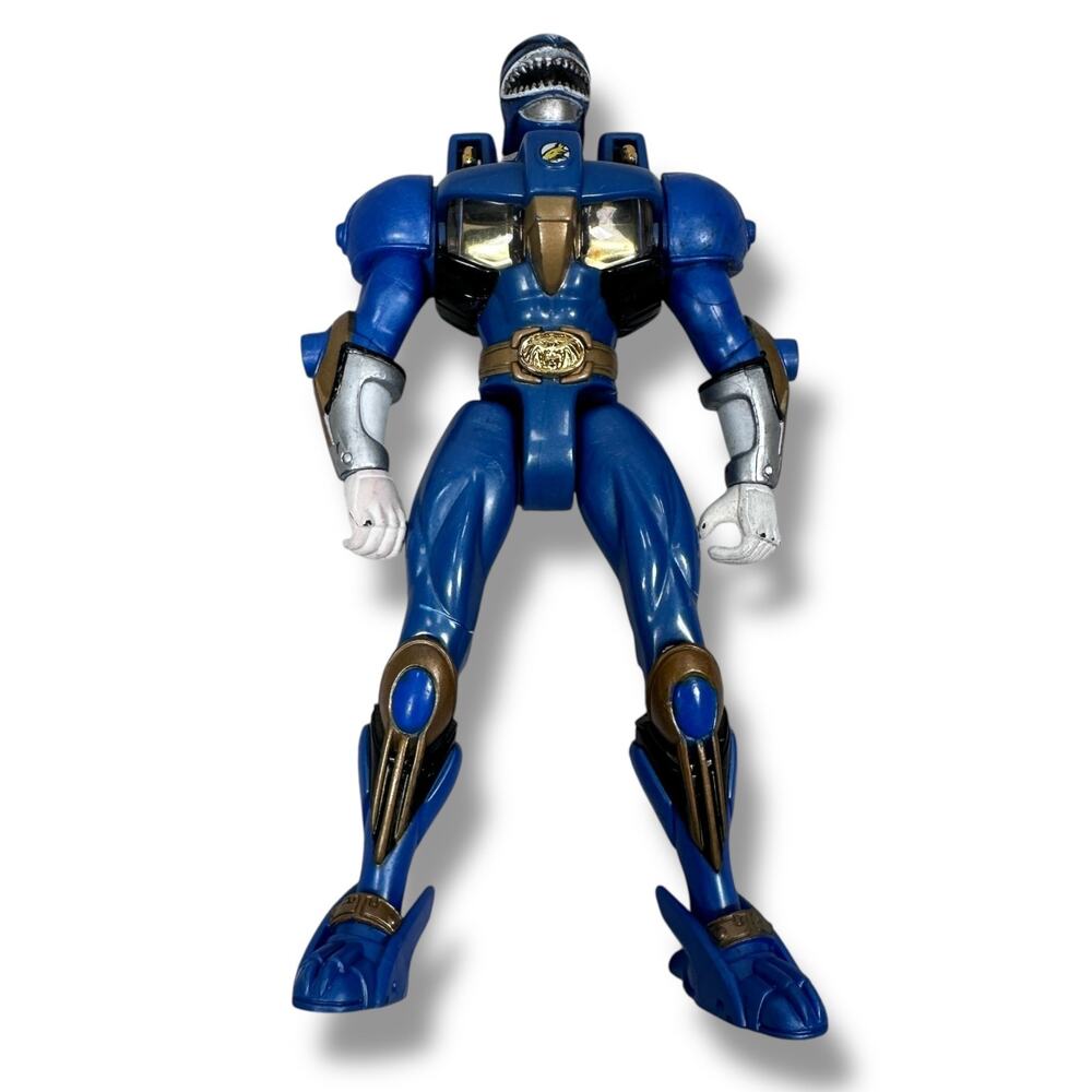 Bandai Power Rangers Wild Force Deluxe Blue Savage Battle Figure Loose 2001